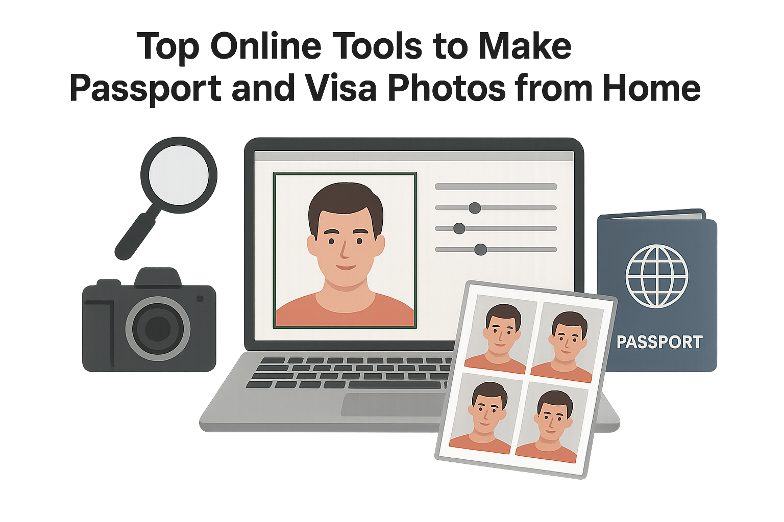 Top Online Tools to Make Passport and Visa Photos from Home
